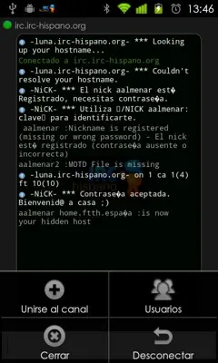 IRC-Hispano android App screenshot 0