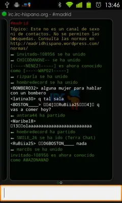 IRC-Hispano android App screenshot 1